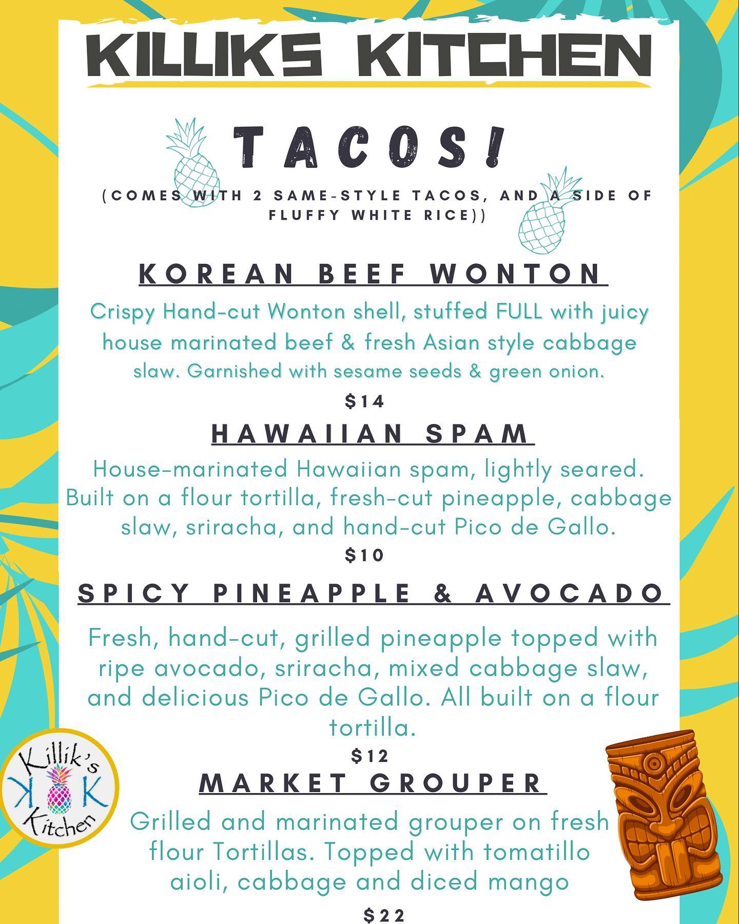 New MENU, who dis?? Updated our menu!... - Killik’s Kitchen | Facebook