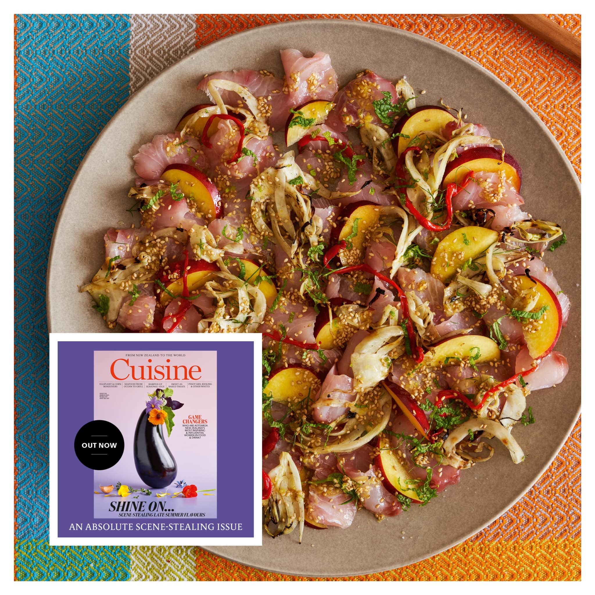 A super-delish FISH CRUDO WITH STONE... - Cuisine Magazine | Facebook