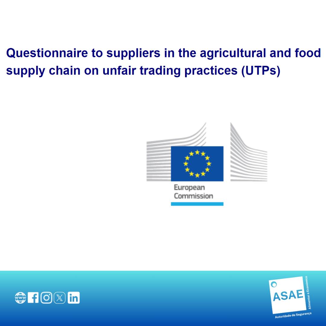 📣... - ASAE - Autoridade de Segurança Alimentar e Económica