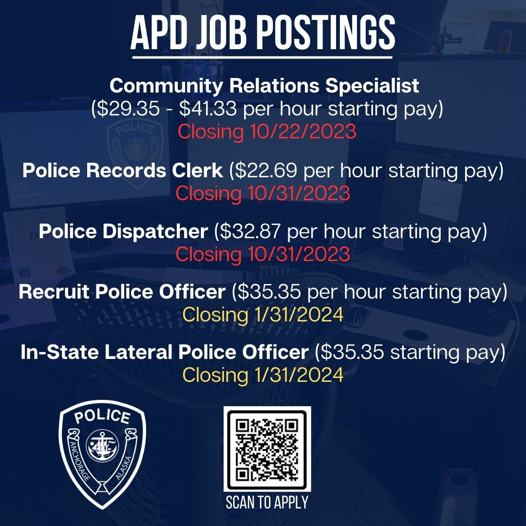 📢 Exciting Job Opportunities... - Anchorage Police Department