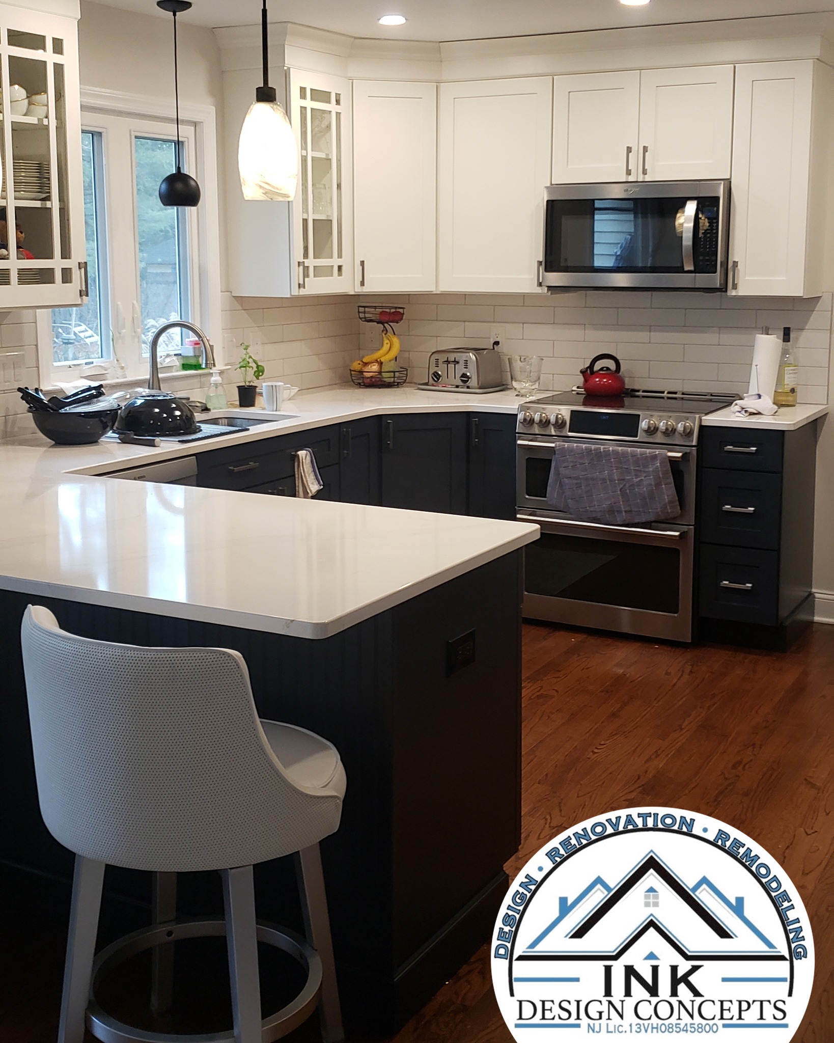 This two-toned kitchen in... - Ink Design Concepts LLC | Facebook
