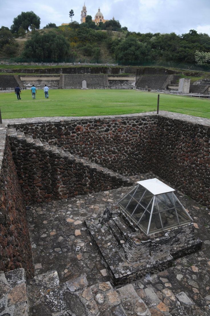 We - The Great Pyramid of Cholula, dating to around 200 BCE–900 CE, is ...