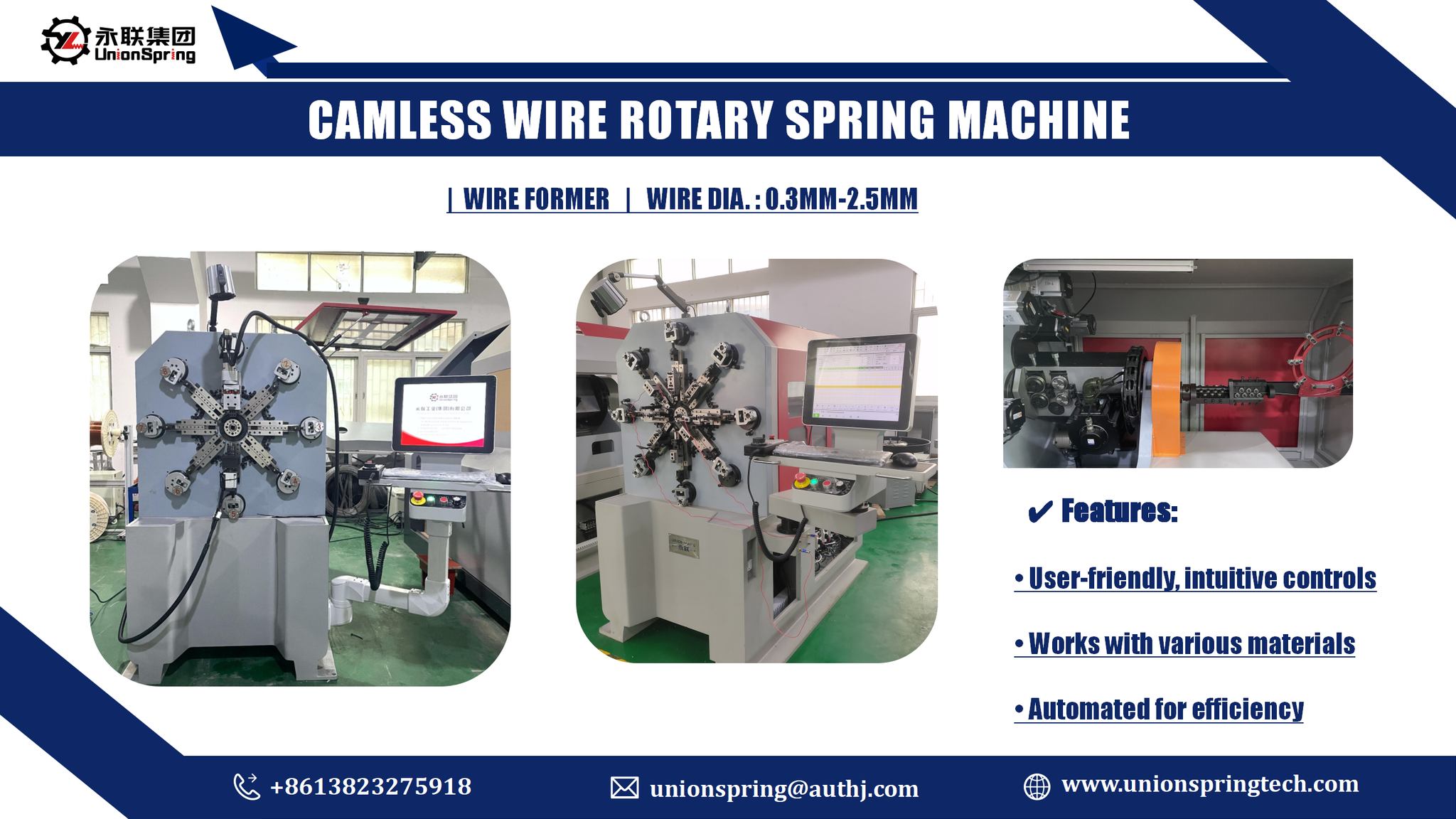 Union Spring Wire Bending Machine Manufacturer | Dongguan