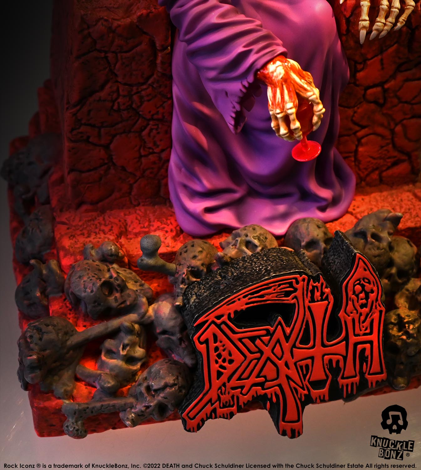 Limited edition Death 3D vinyl statue by Knucklebonz