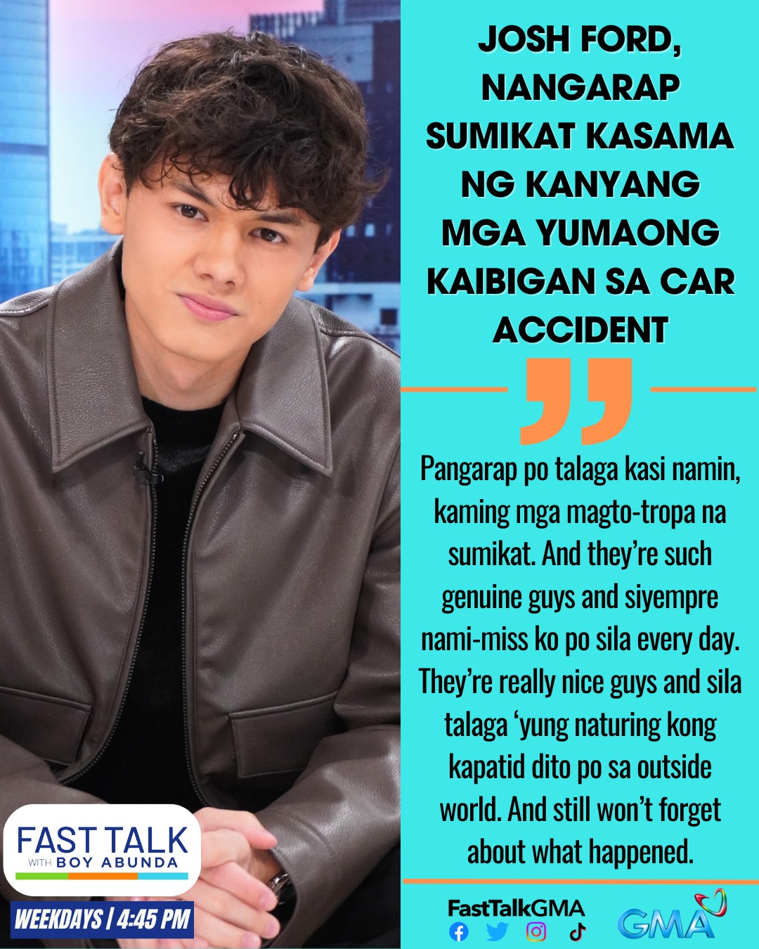Fast - Motivation ng Kapuso PBB housemate na si Josh Ford ang kanyang ...