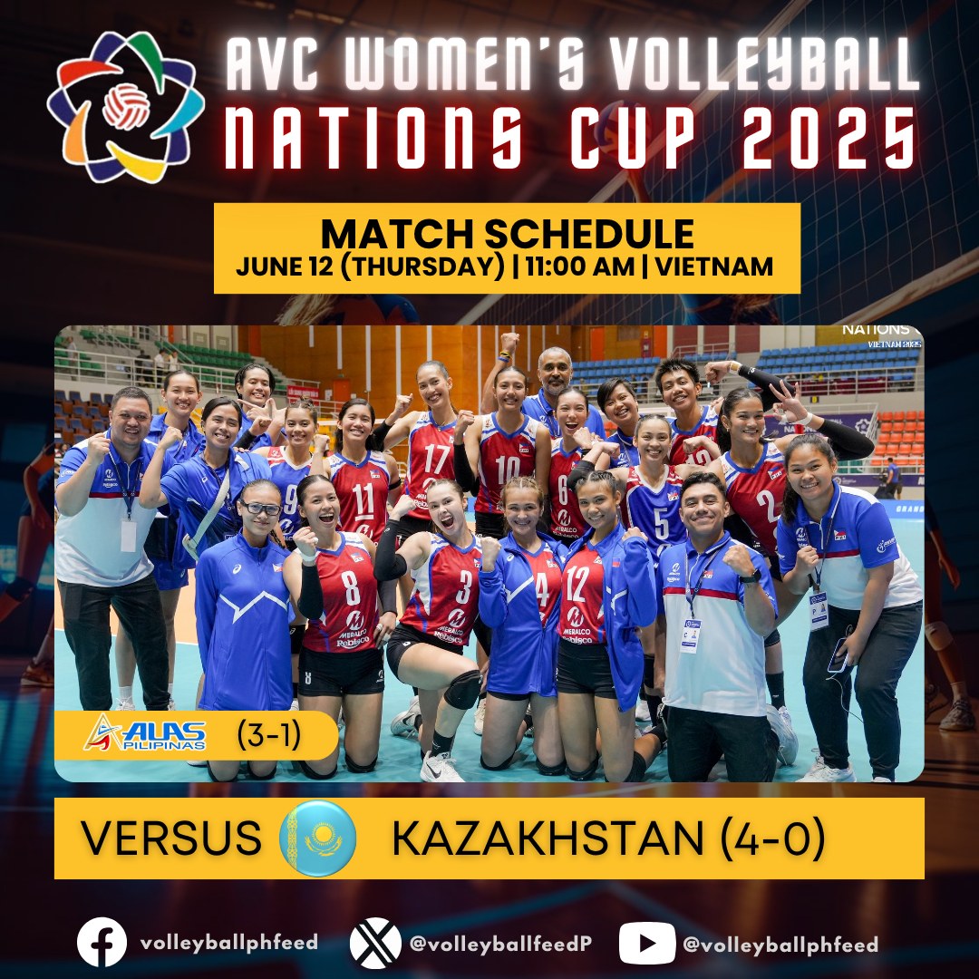 Volleyball - ‼️‼️ AVC WOMEN'S VOLLEYBALL NATIONS CUP 2025‼️‼️ Alas ...