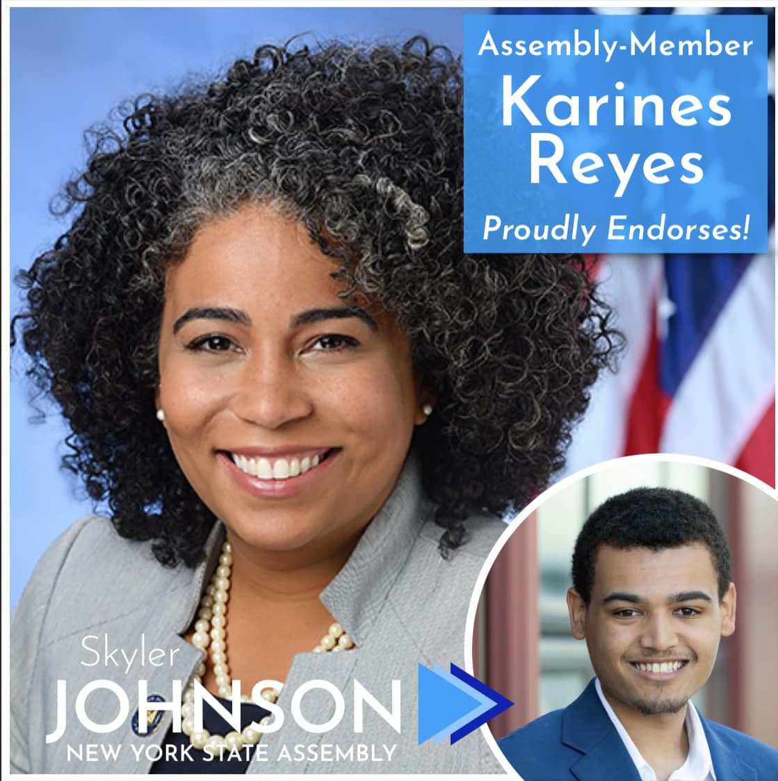 Thank you to Assemblymember... - Skyler Johnson for New York | Facebook