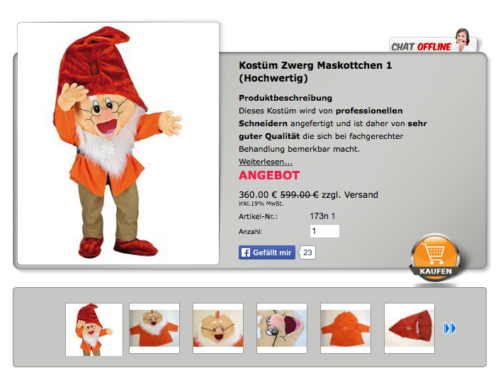 ++ Run-173n dwarfs... - Mascot 24 - Mascot-Costume.co.uk