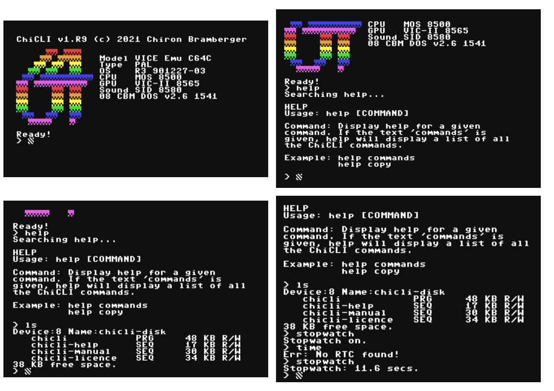Chicli command shell for Commodore 64
