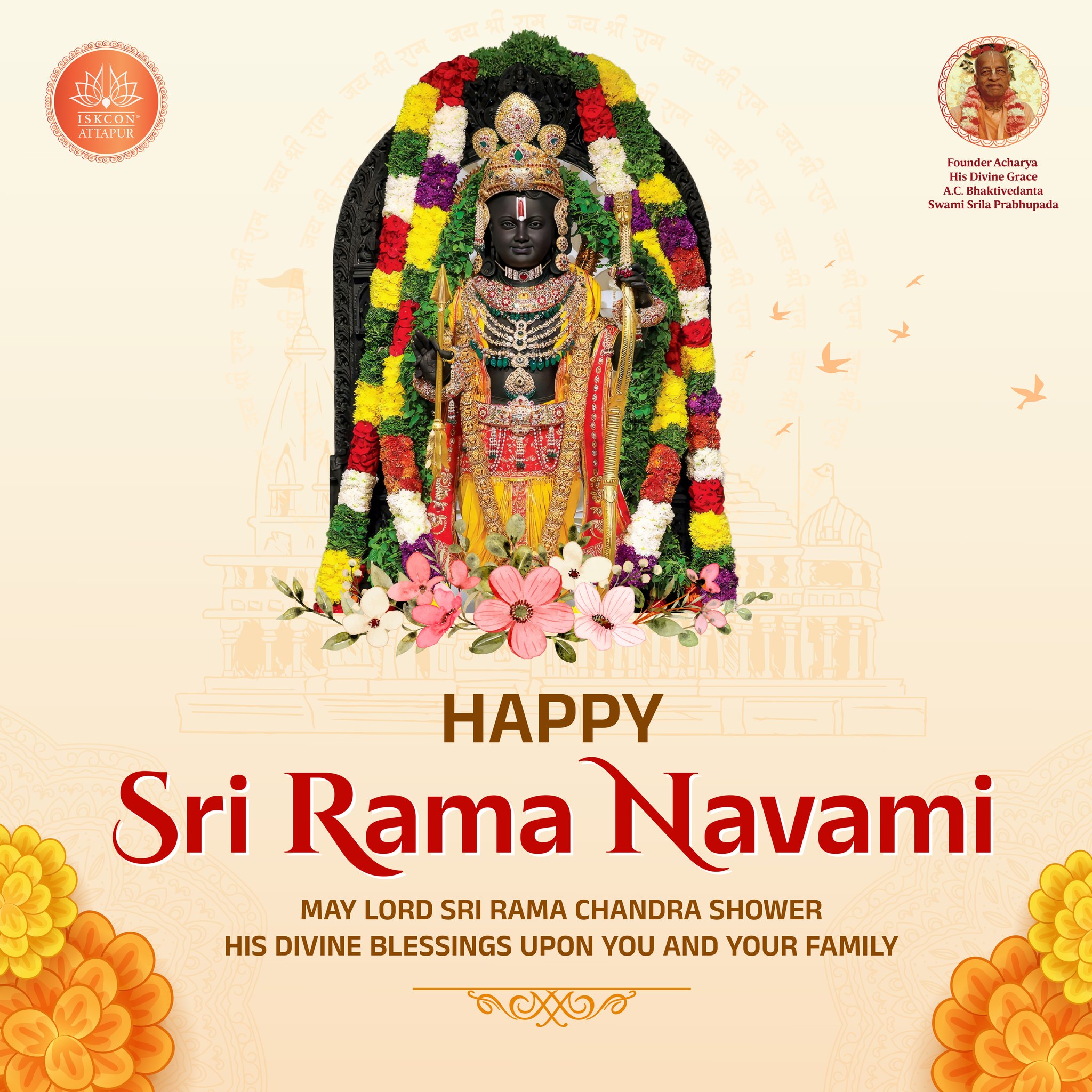 Iskcon - ISKCON ATTAPUR Wishes You A Very Happy Sri Rama Navami !! May ...