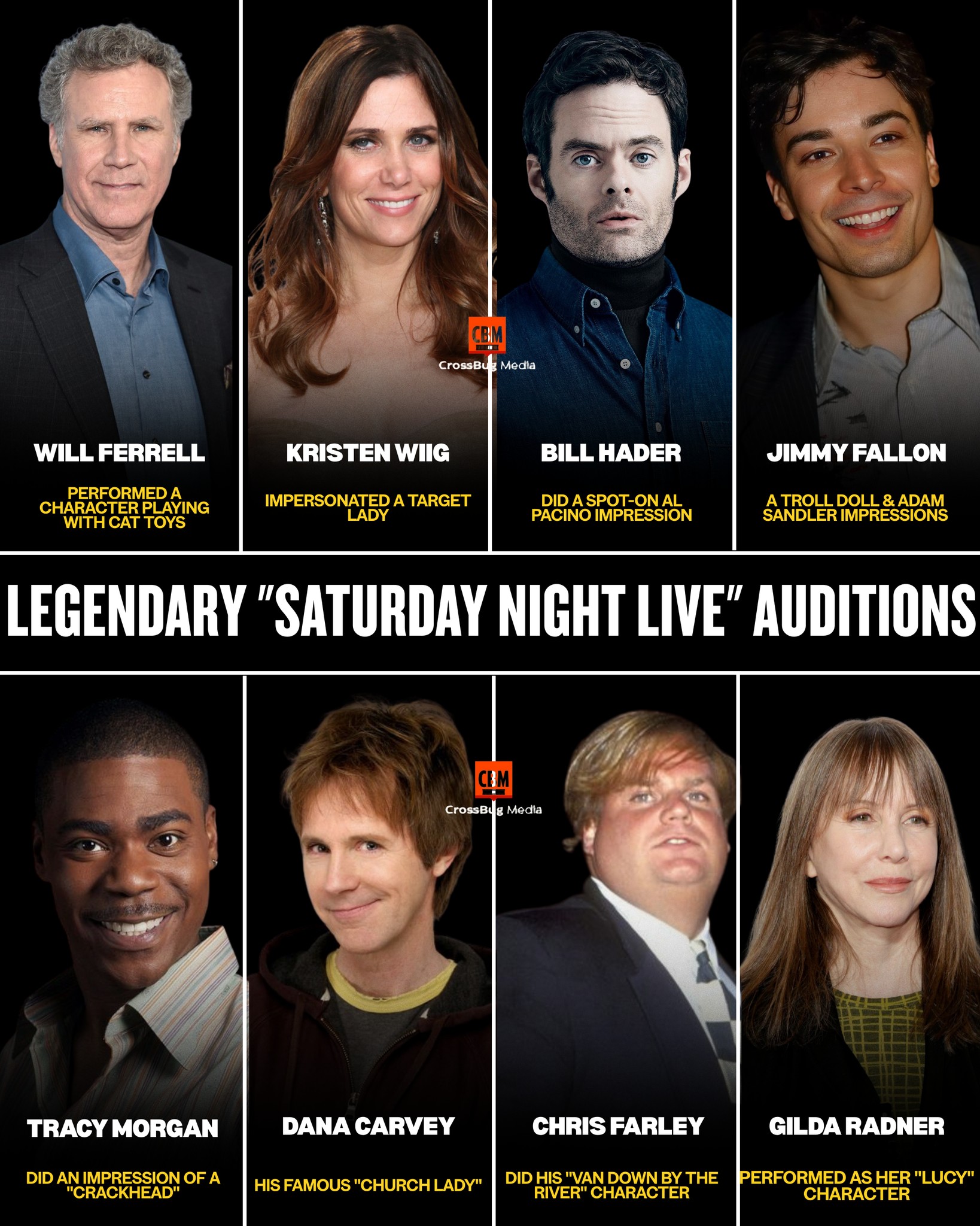 Crafted - LEGENDARY “SATURDAY NIGHT LIVE” AUDITIONS THAT MADE HISTORY ⭐ ...