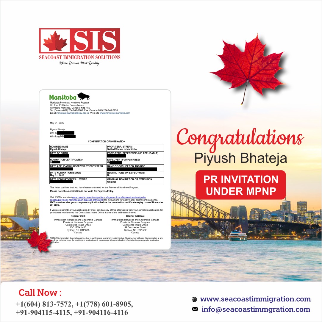 Seacoast - 🎉 Congratulations, Piyush Bhateja! 🇨🇦 We are thrilled to ...
