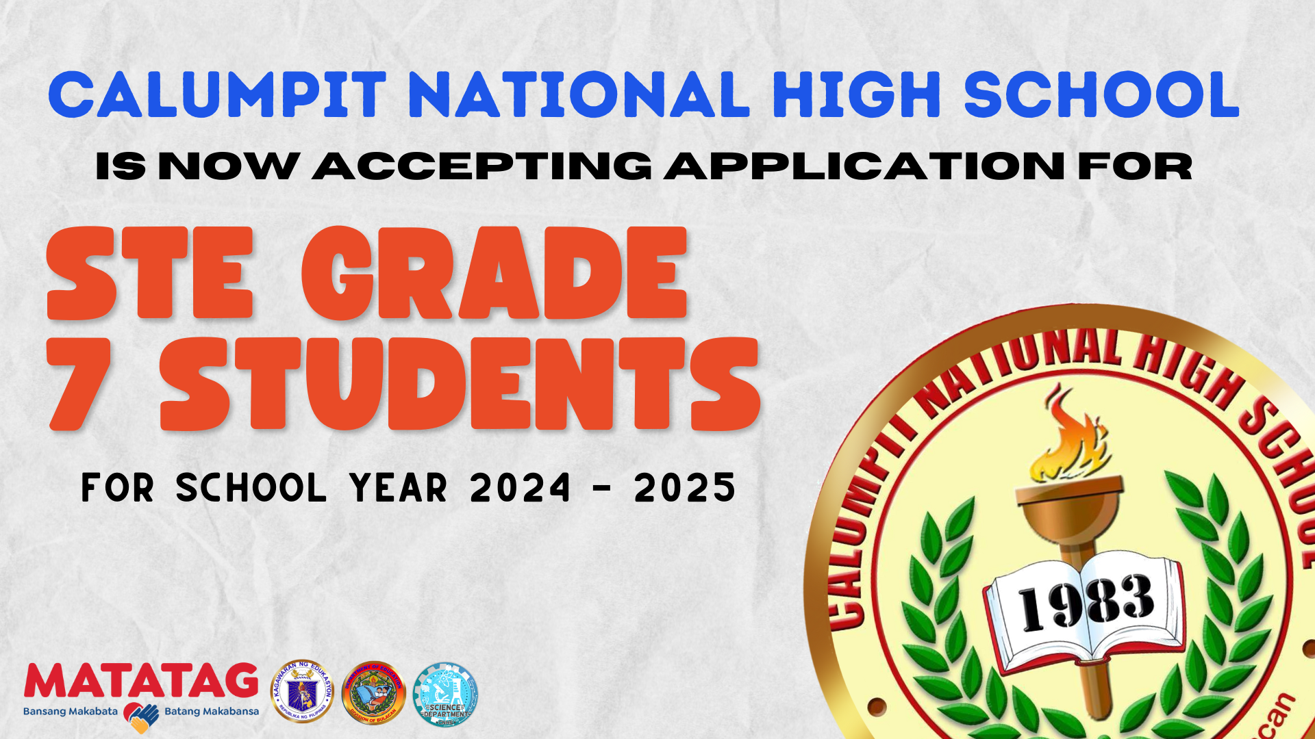Calumpit National High School- Science, Technology and Engineering - STE