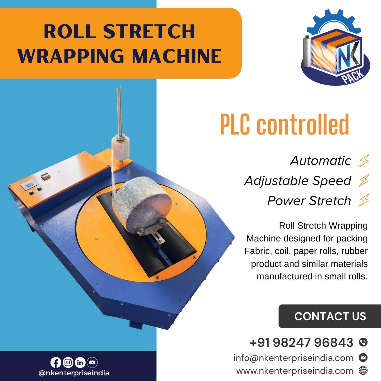 N. K. - ROLL STRETCH WRAPPING MACHINE A roll stretch wrapping machine ...