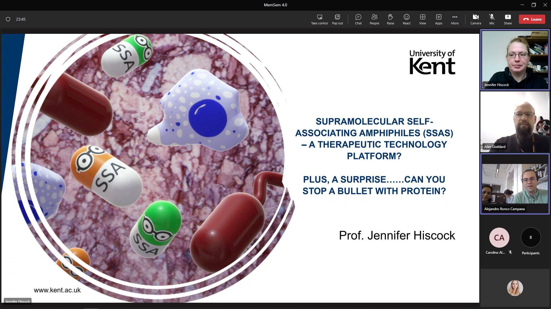 MemTrain: - We were delighted to have had Prof. Jennifer Hiscock with ...