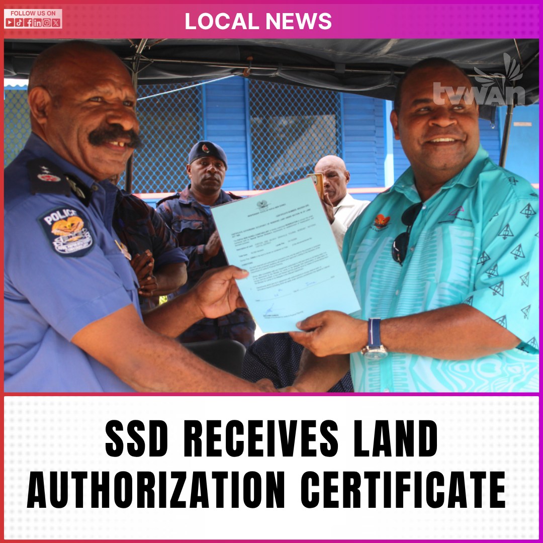 TVWAN - #LocalNews The Department of Lands has issued a certificate of ...