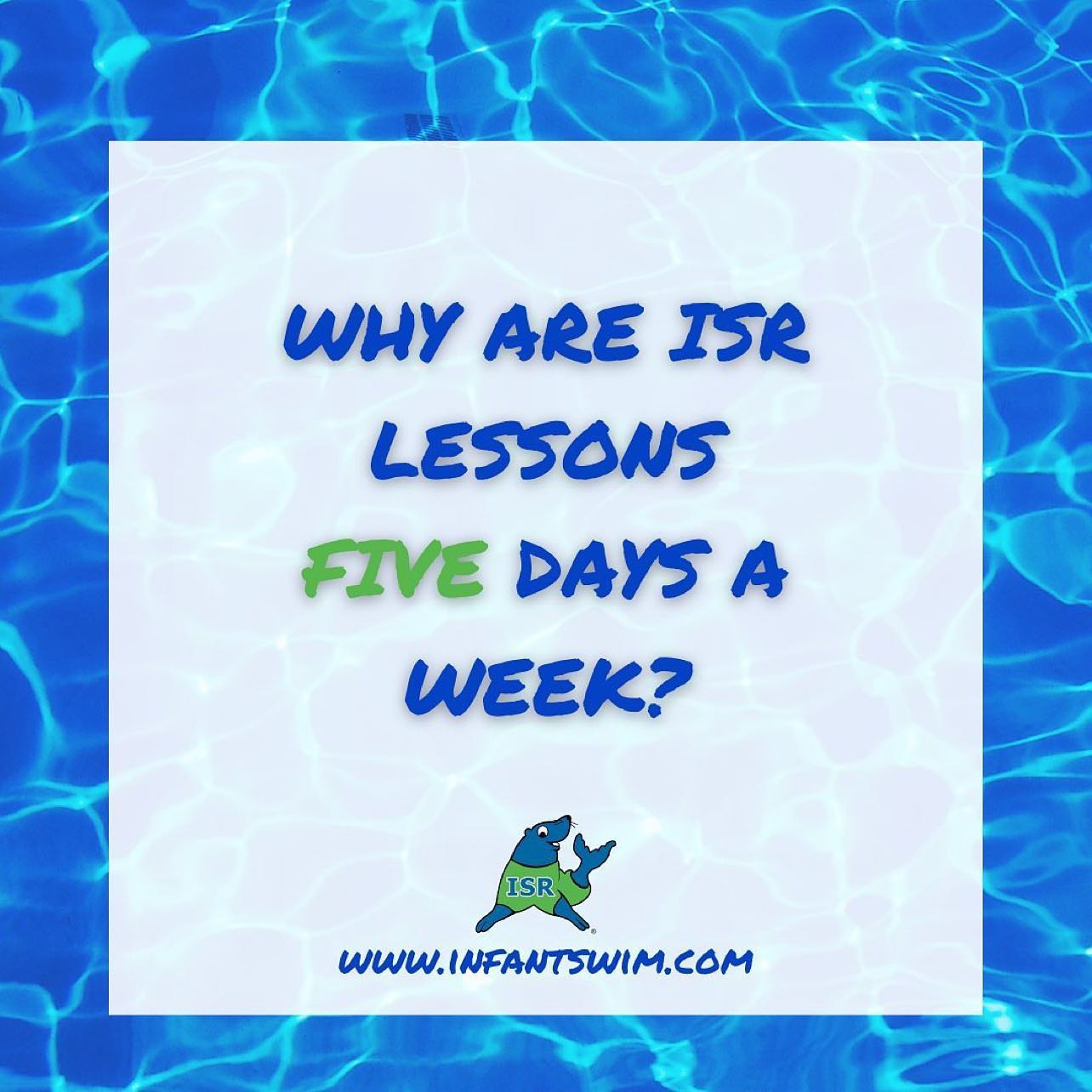 Lower Bucks ISR - The daily schedule for ISR lessons is...