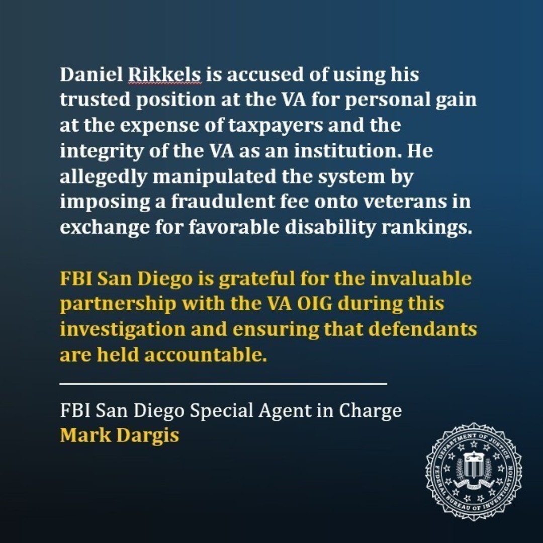 FBI - San Diego - An #FBI San Diego and VA OIG... | Facebook