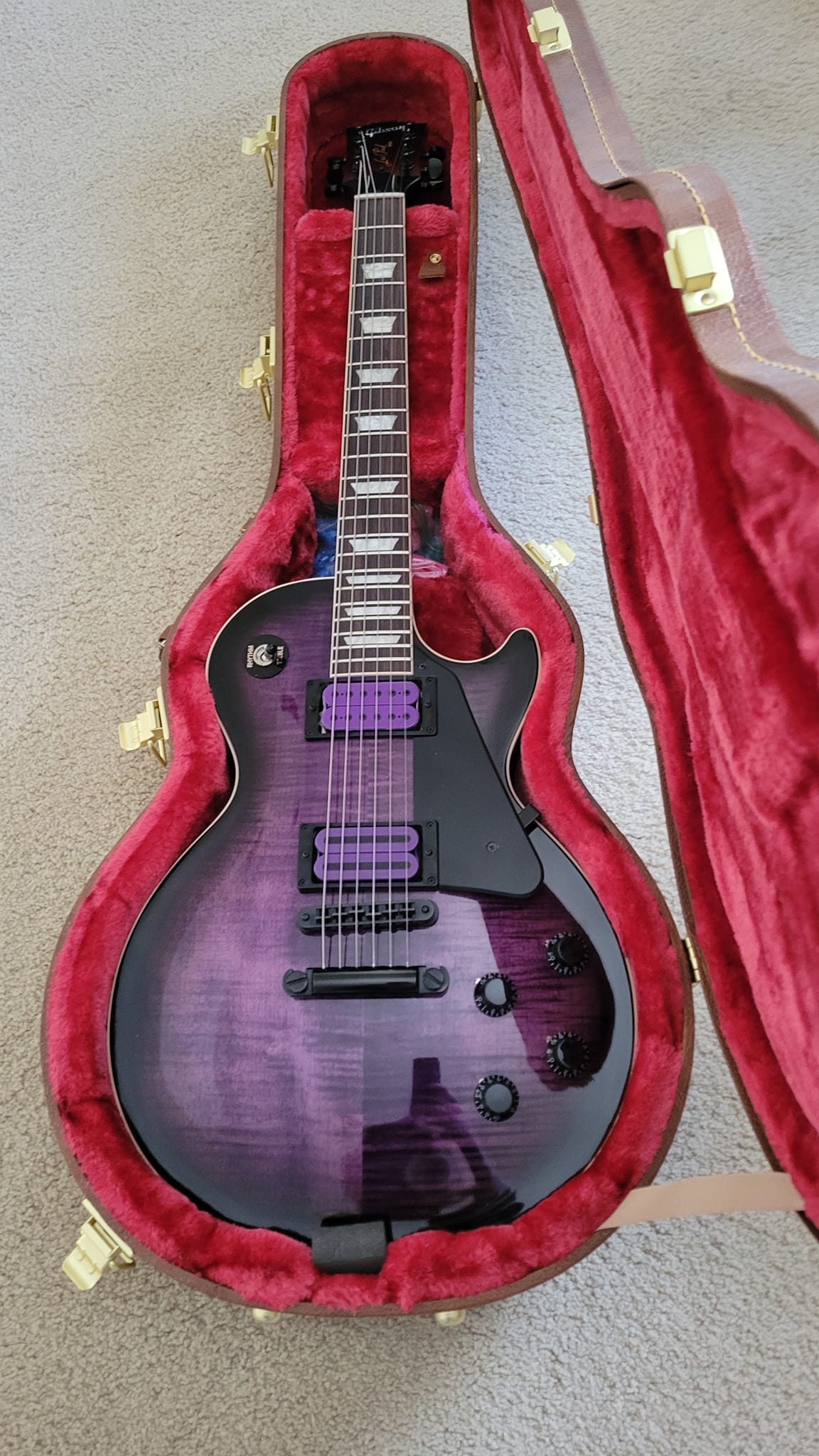 Custom Dark Purple Burst Trad Pro V Guitar