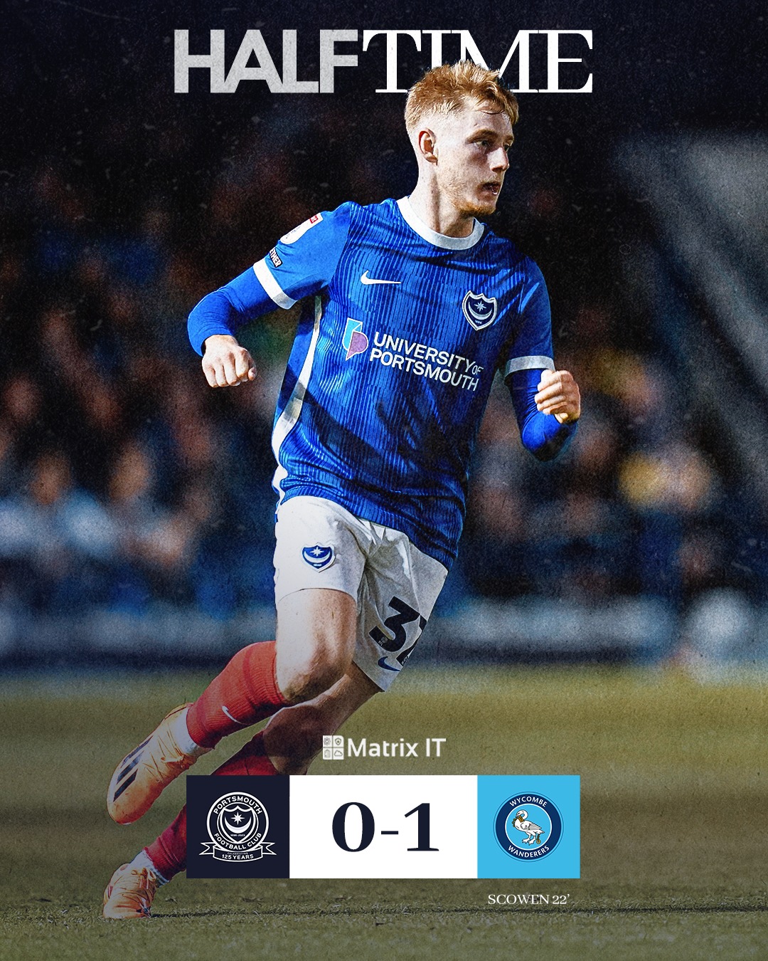 Portsmouth - ⏸️ Behind at HT | Facebook