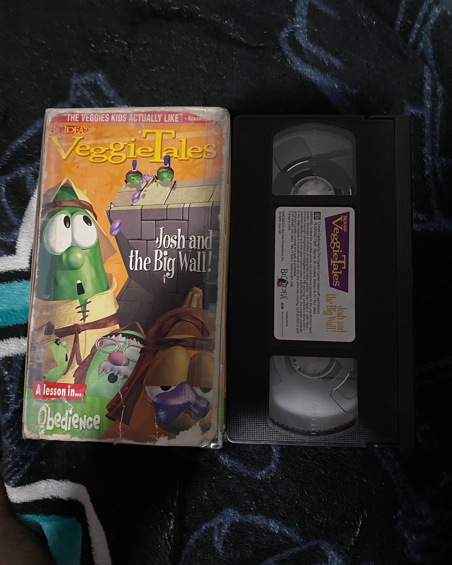 Veggietales Josh And The Big Wall Vhs