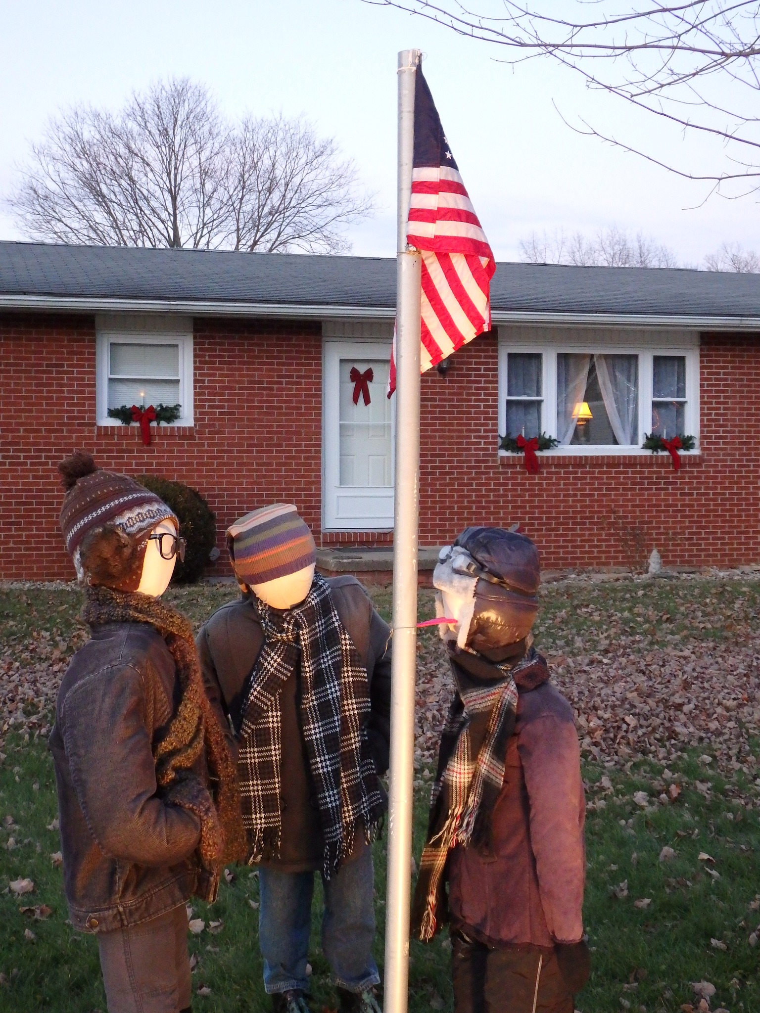 A Christmas Story fan's DIY display