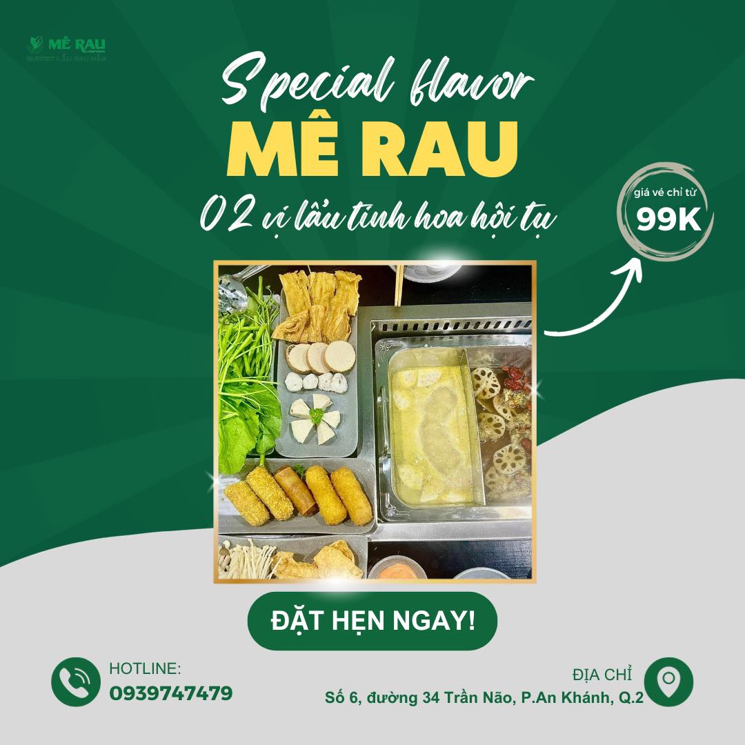 🤌🏻COMBO VỊ LẨU HỘI TỤ TINH HOA, KHÁCH... - MÊ RAU Vegetarian