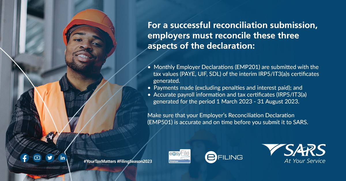 South - For a successful reconciliation submission, employers must ...