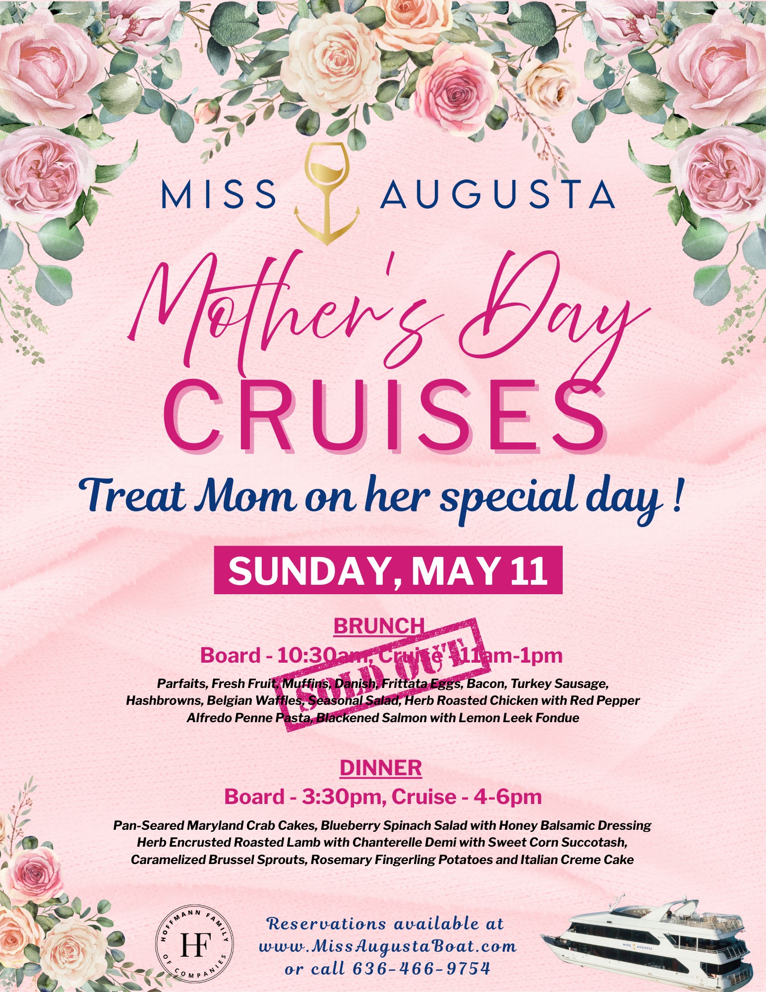 Miss Augusta Cruises | Augusta MO