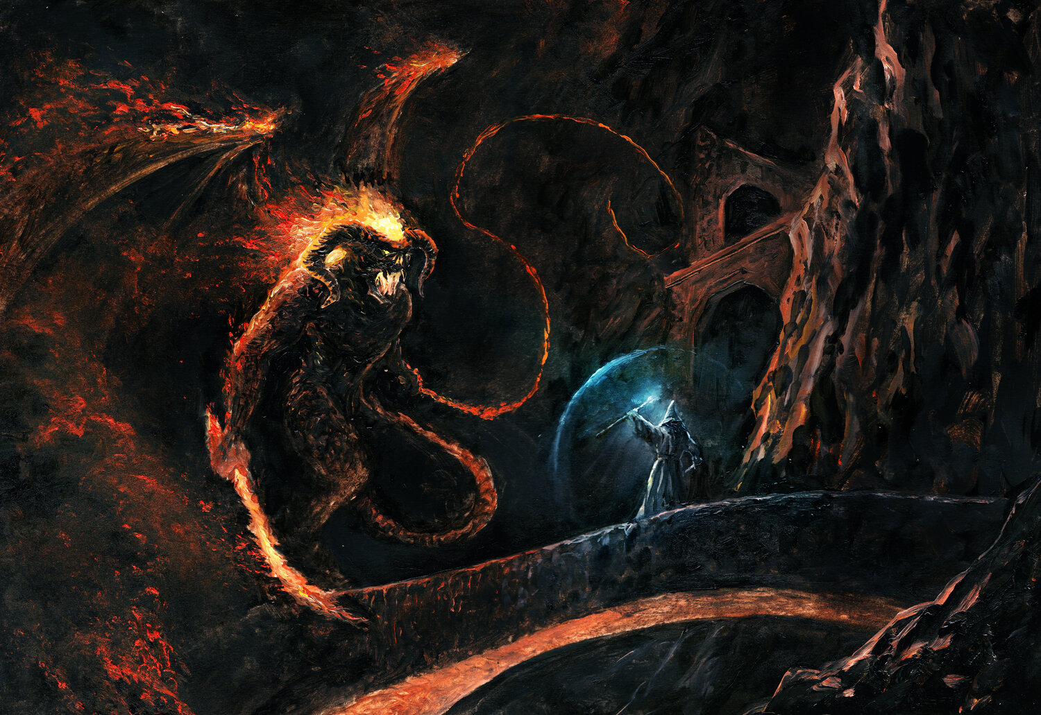 Fans of Middle-Earth | Balrog Vs Gandalf in the Mines of Moria | Facebook
