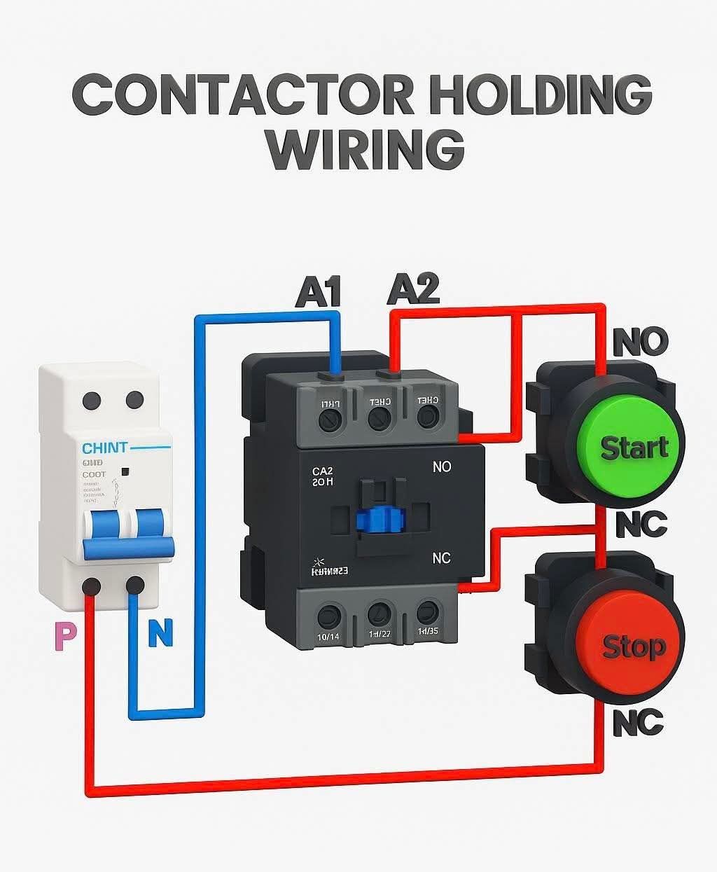 Electrician | Contactor holding wiring | Facebook