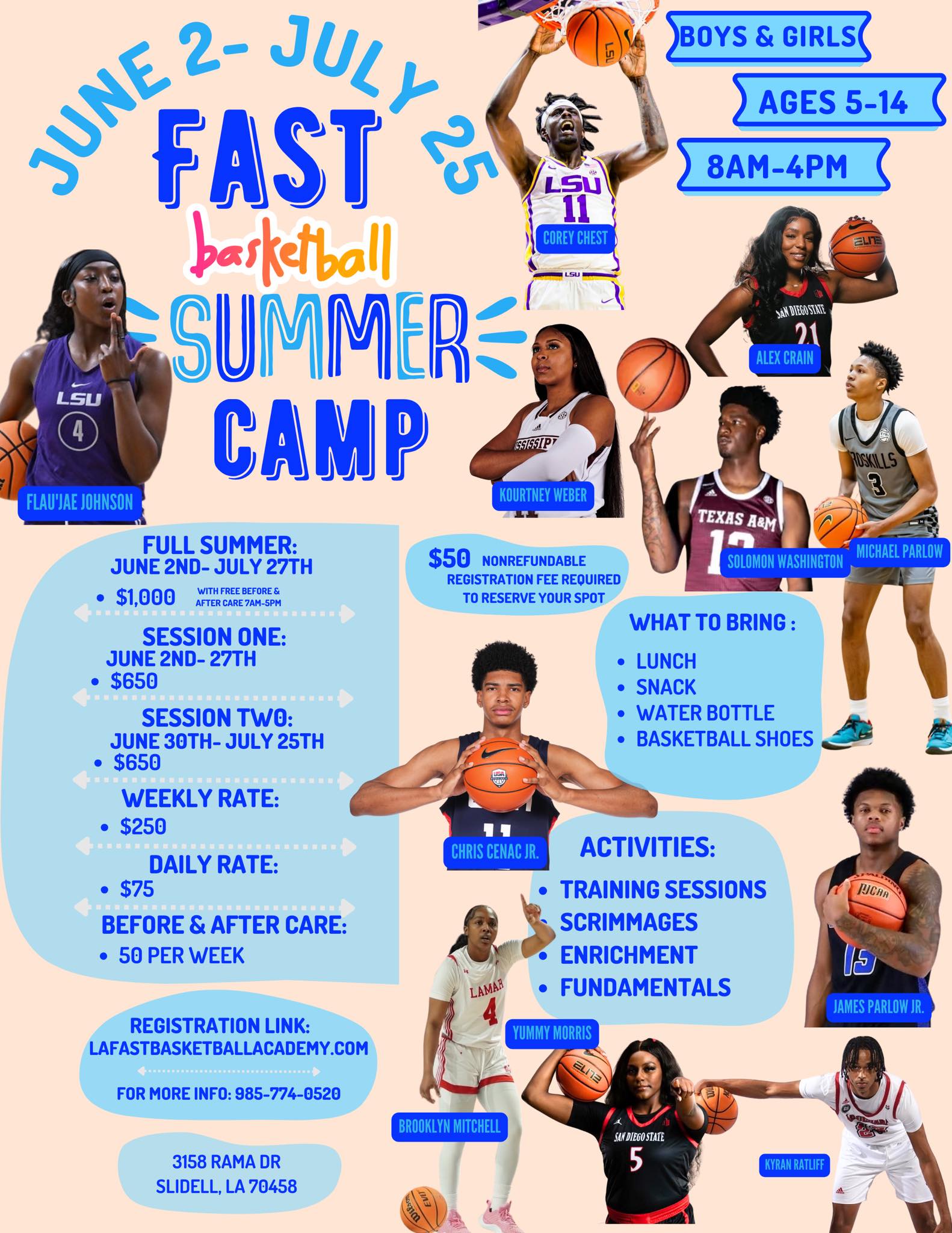 SYVBA - 🌟☀️ FAST Basketball Summer Camp ☀️🌟 Registration for FAST ...