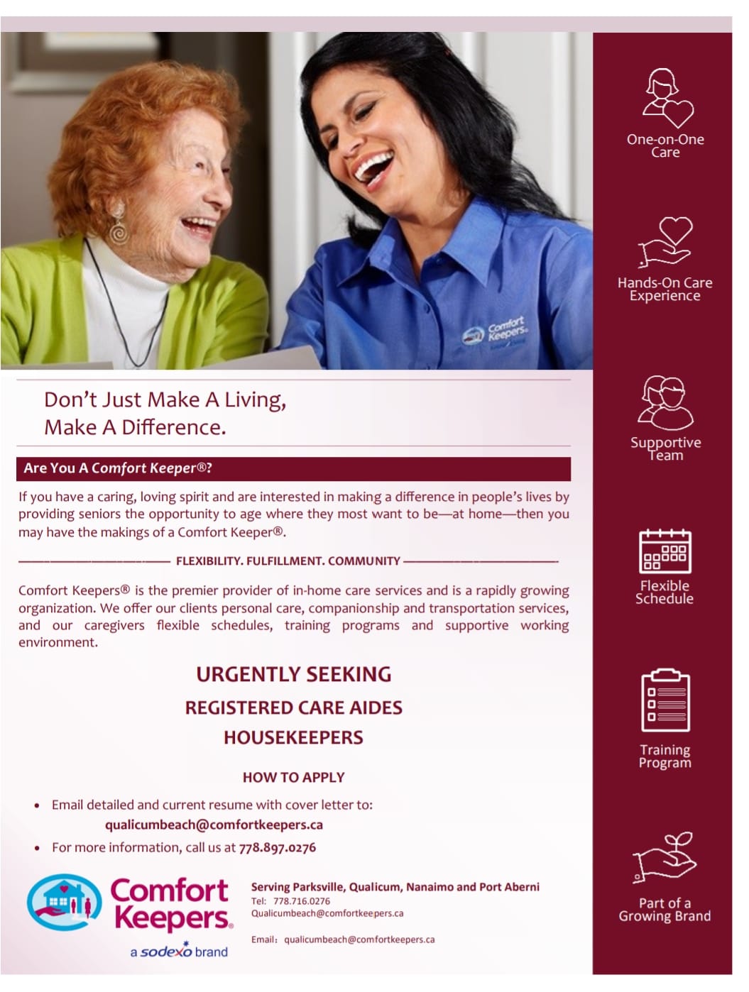 Comfort Keepers Mid Island | Parksville BC