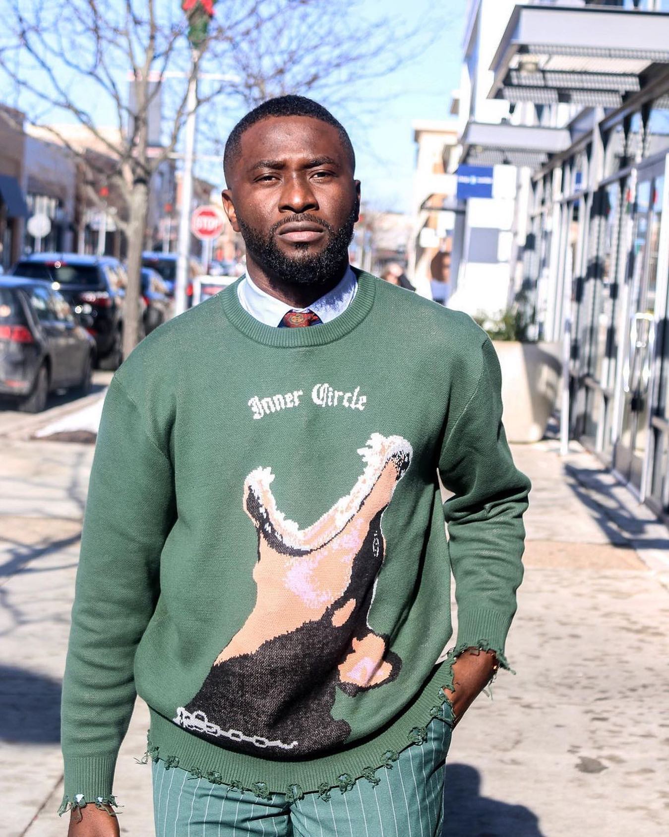 INTL Collective - @mr_avecclass in the Fearless Distressed Sweater  #INTLCollective | Facebook