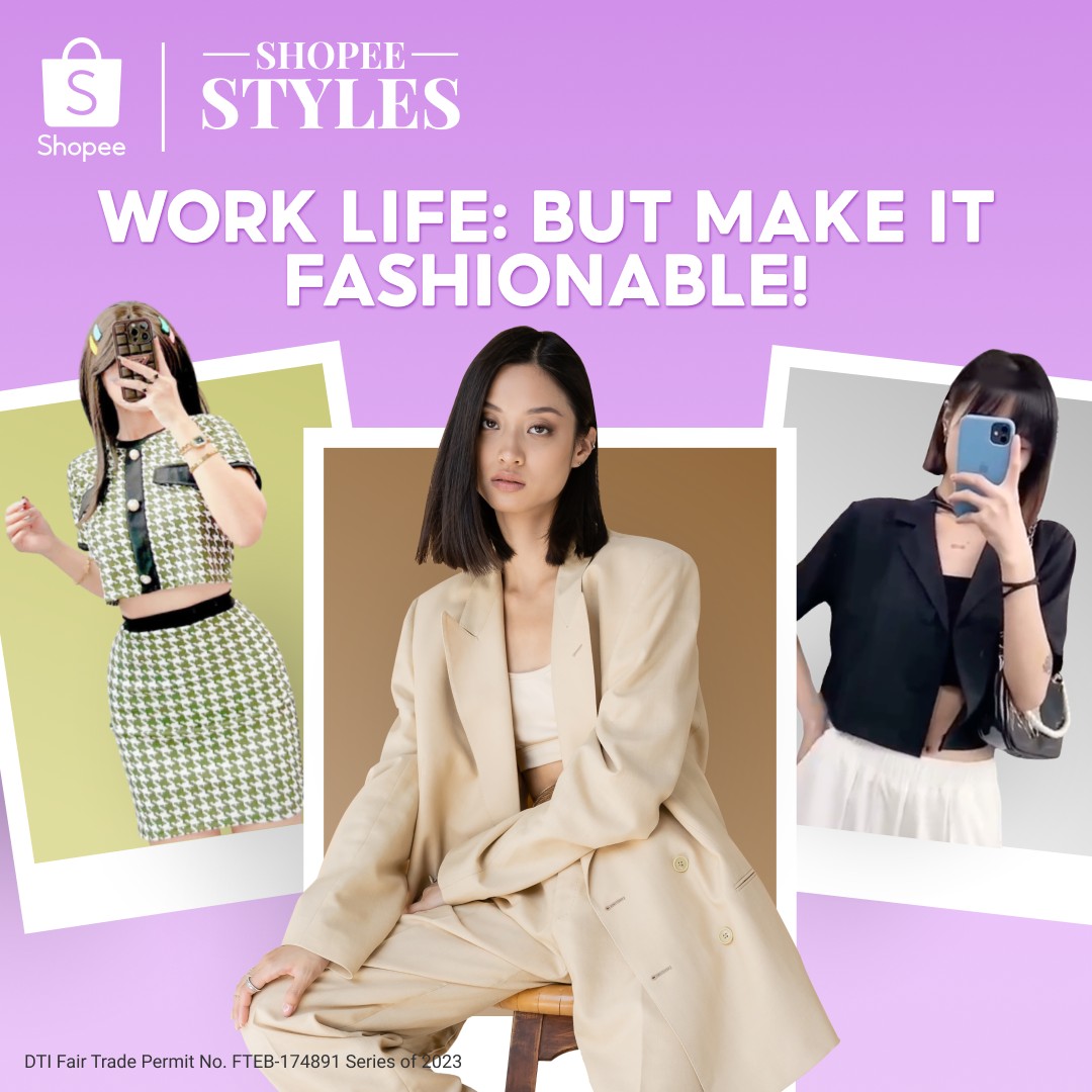 Shopee - Your corporate fashionable gal 💜 Elevate that 9...