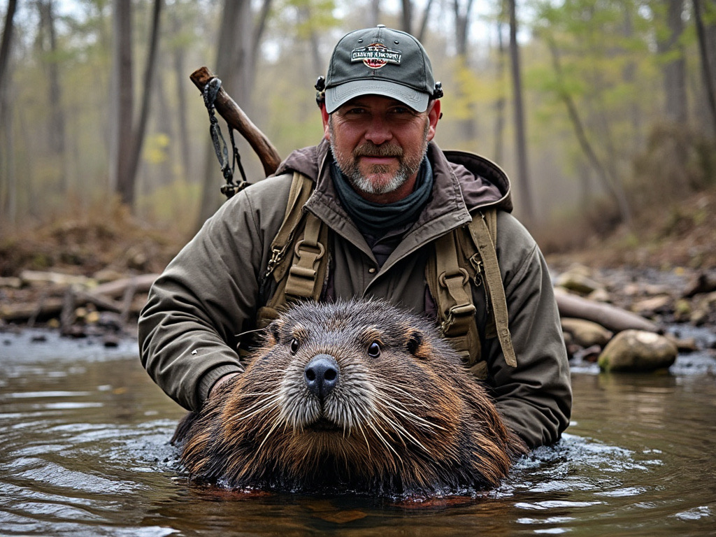 Trappers - That's one big beaver...and yes it is AI. You can save you ...