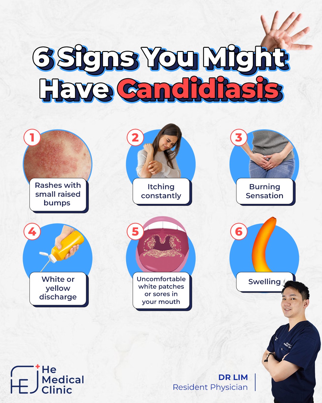 He - Itchy rashes, burning skin, white mouth patches, or unusual ...
