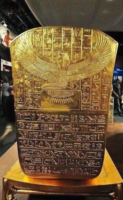 We - The inscriptions on Tutankhamun’s coffin are elaborately carved ...