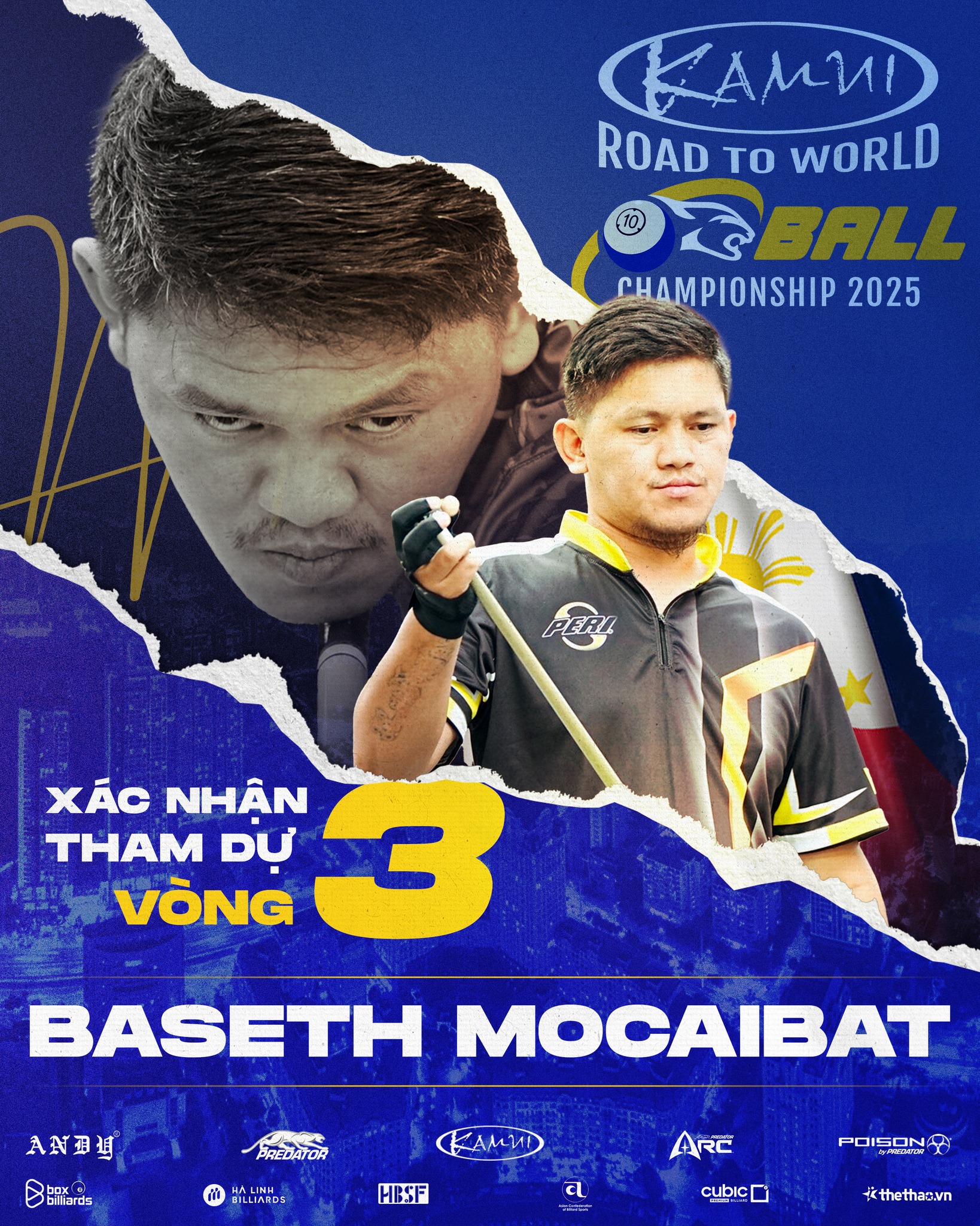 Billiards - 🇵🇭 BASETH MOCAIBAT SẼ THAM CHIẾN TẠI VÒNG LOẠI 3 - KAMUI ...