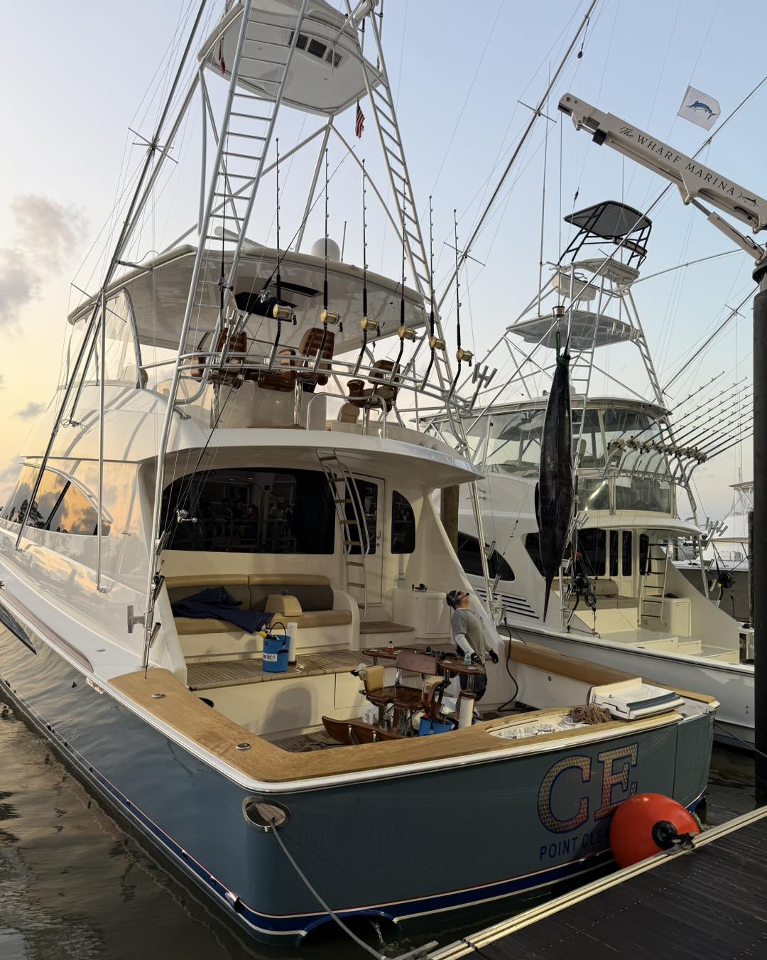 It Just Takes Time” 62 Viking brings in the first blue marlin of