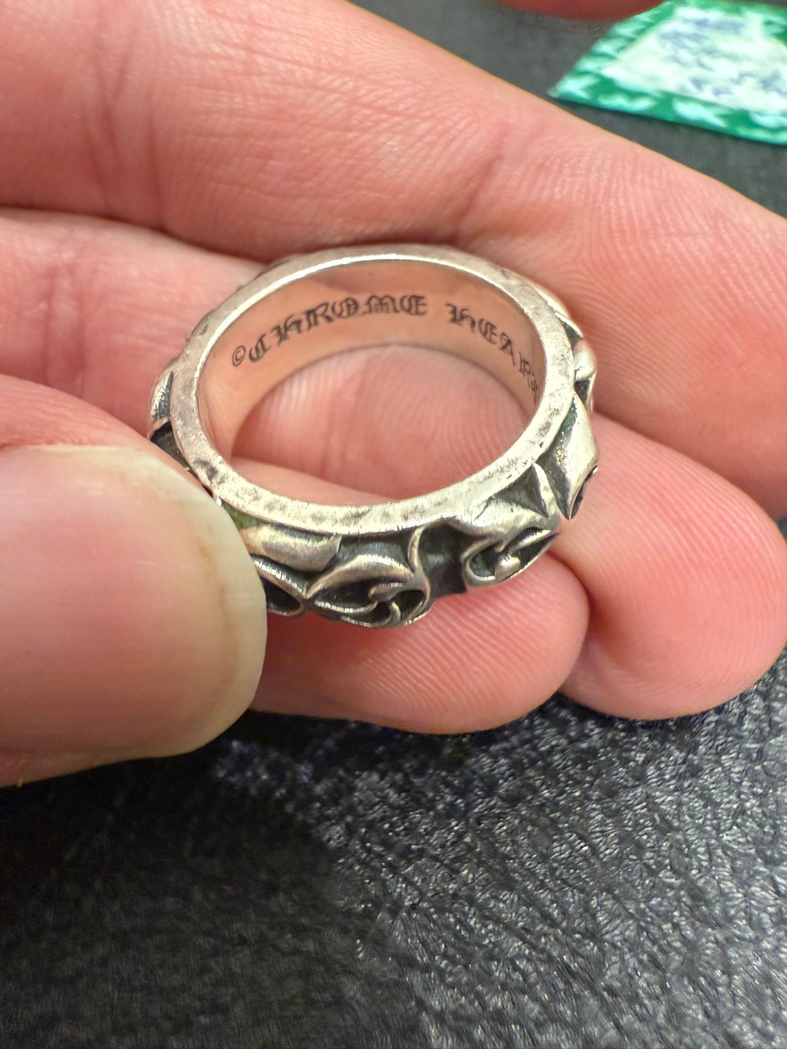 Authentic Chrome Hearts SBT Band Ring