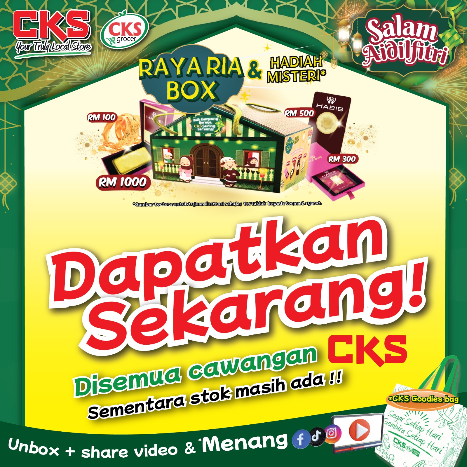 CKS - 🎉 Raya lebih meriah dengan CKS Raya Ria Box! 🌙 Dapatkan sekarang ...