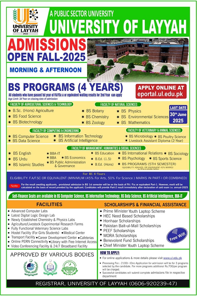 University - Admissions Open FALL-2025 Share with all students. Last ...