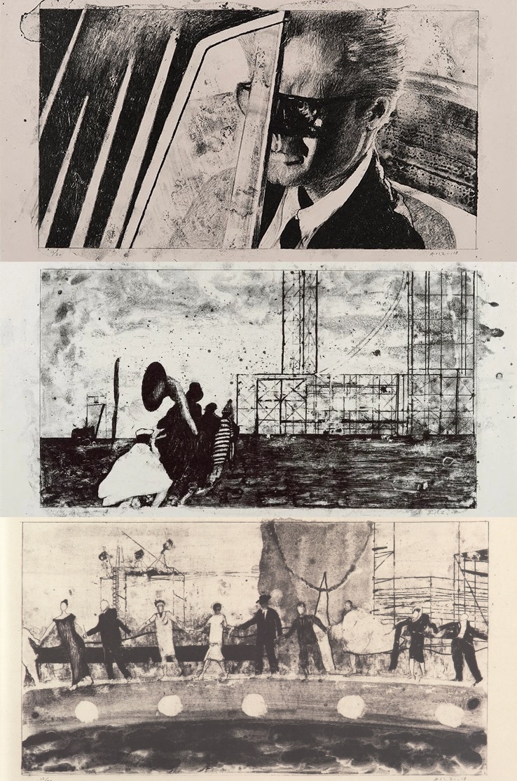 David Lynch - A Parting Kiss, 2007. Lithography