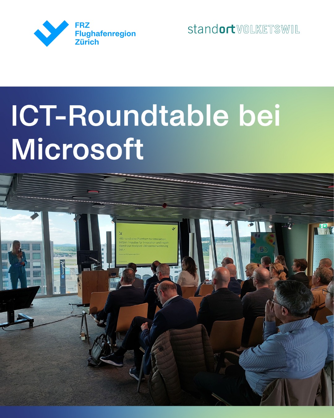Volketswil - Volketswil beim ICT-Roundtable der FRZ Flughafenregion ...