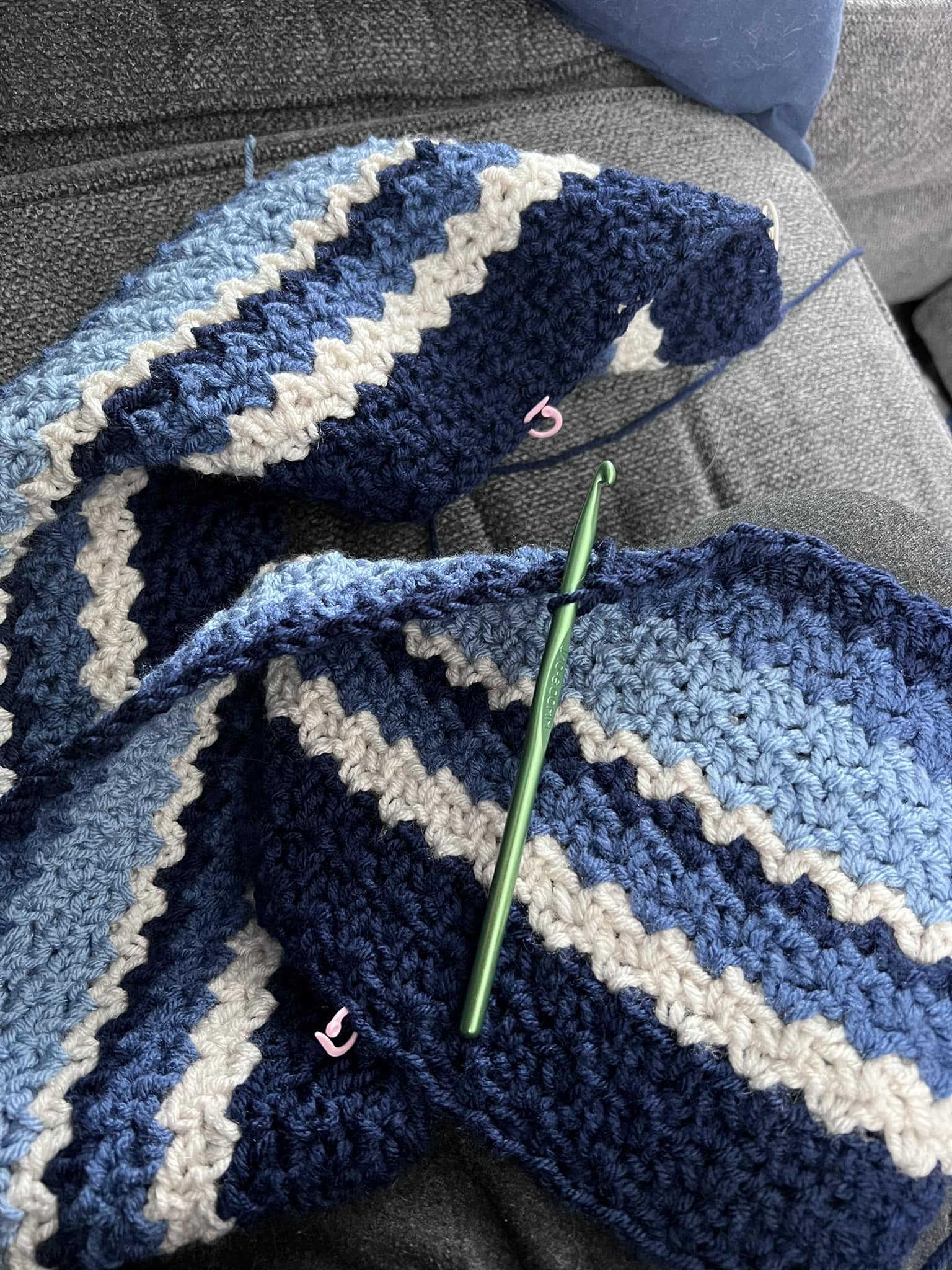 Wide border ideas for afghan finishing