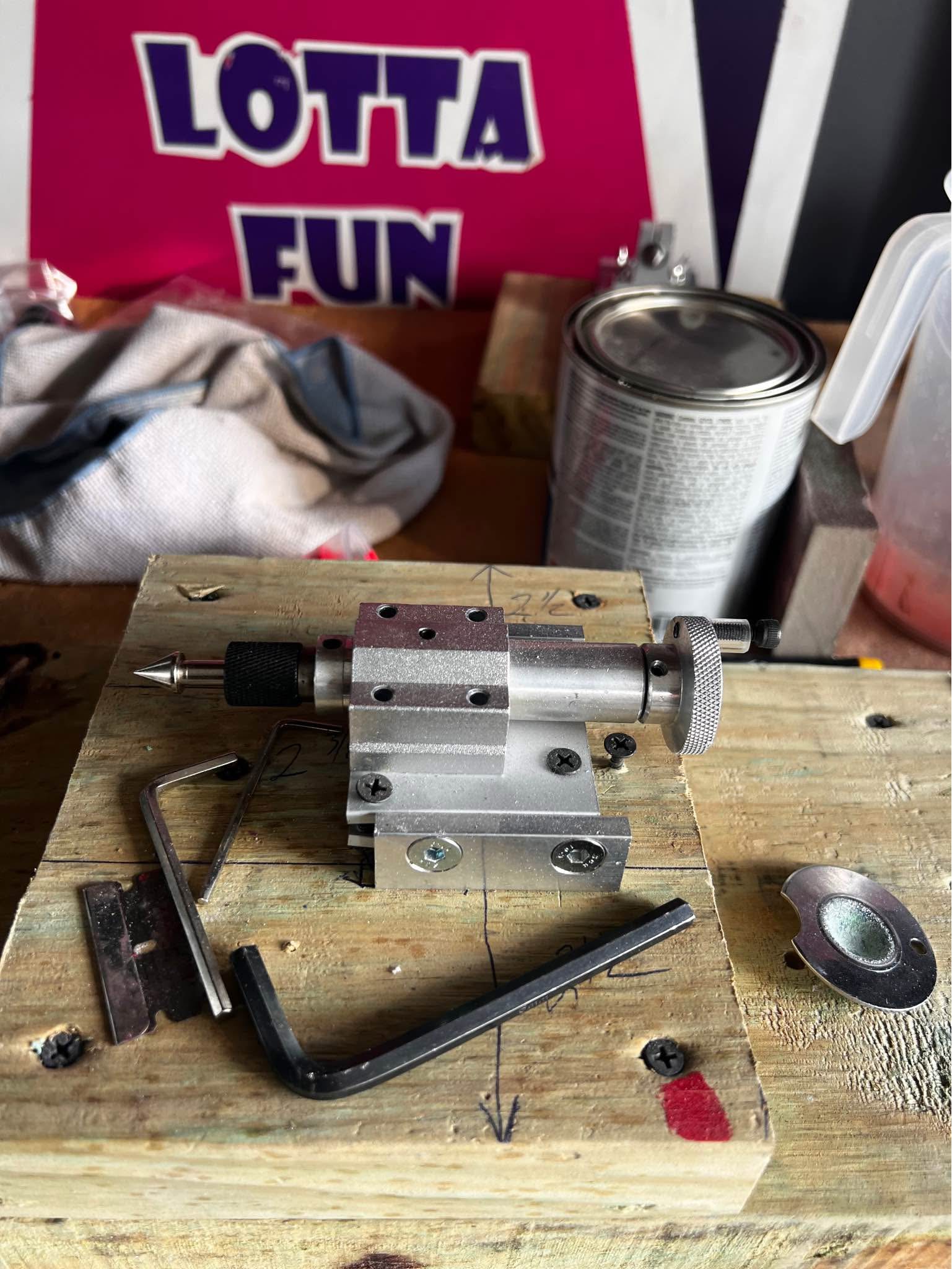 Sharpshooter Pool Cue Tip Lathe & Repair Tool - Includes Manual, Made In USA 8 thumbnail image