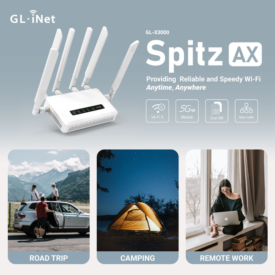 GL.iNet - Say goodbye to Wi-Fi dead zones with Spitz AX!👋... | Facebook