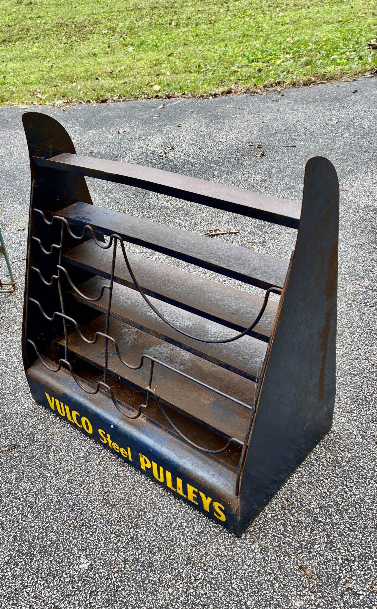 Vintage - VULCO STEEL PULLEYS - display rack - Antiques & Collectibles ...