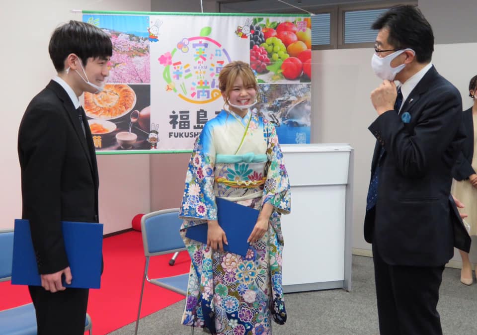新成人おめでとうございます #福島市 成人式はオンライン開催